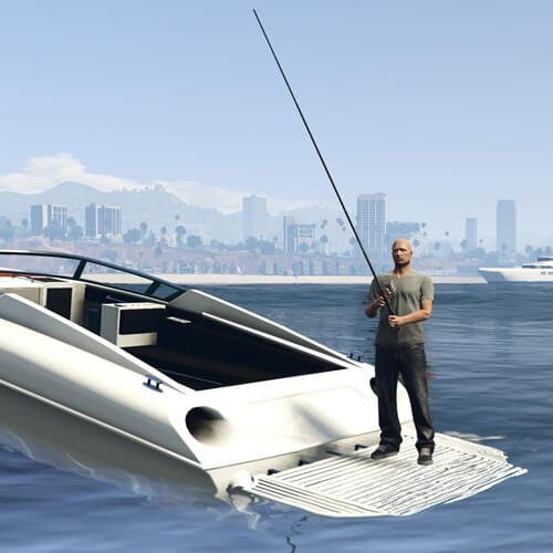 Angler am Gewässer beim Fischen auf dem Vio-V Reallife Server